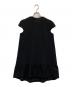 YOKO CHAN（ヨーコチャン）の古着「Cap-sleeve A-line Dress」｜ブラック