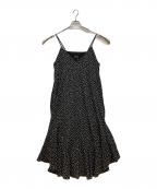 Pale Juteペールジュート）の古着「polka dot slip one-piece」｜ブラック