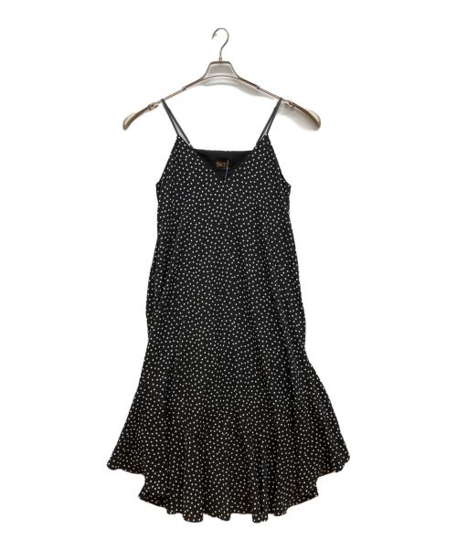 Pale Jute（ペールジュート）Pale Jute (ペールジュート) polka dot slip one-piece ブラック サイズ:Freeの古着・服飾アイテム