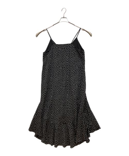 Pale Jute（ペールジュート）Pale Jute (ペールジュート) polka dot slip one-piece ブラック サイズ:Freeの古着・服飾アイテム