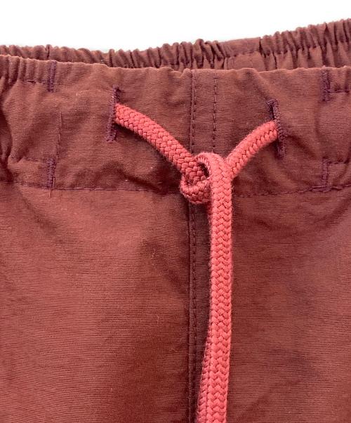 m.u Japoness（エムユー）m.u Japoness (エムユー) bicolor nylon pants BUR ボルドー サイズ:FREEの古着・服飾アイテム