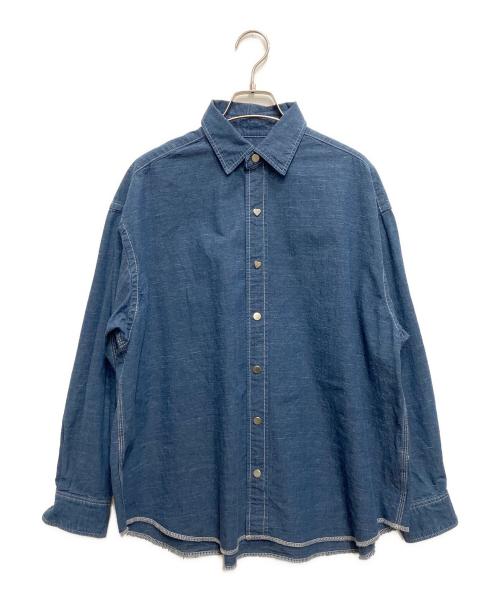 FRAMeWORK（フレームワーク）FRAMeWORK (フレームワーク) DENIM heart シャツ インディゴ サイズ:freeの古着・服飾アイテム