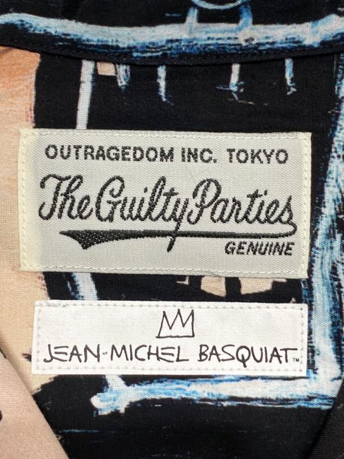 WACKO MARIA（ワコマリア）WACKO MARIA (ワコマリア) Jean-Michel Basquiat (ジャン ミシェル バスキア) HAWAIIAN SHIRT L/S ( TYPE-1 ) ブラック サイズ:Sの古着・服飾アイテム