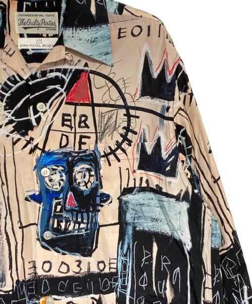 WACKO MARIA（ワコマリア）WACKO MARIA (ワコマリア) Jean-Michel Basquiat (ジャン ミシェル バスキア) HAWAIIAN SHIRT L/S ( TYPE-1 ) ブラック サイズ:Sの古着・服飾アイテム