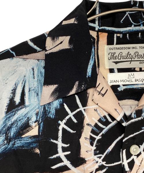 WACKO MARIA（ワコマリア）WACKO MARIA (ワコマリア) Jean-Michel Basquiat (ジャン ミシェル バスキア) HAWAIIAN SHIRT L/S ( TYPE-1 ) ブラック サイズ:Sの古着・服飾アイテム