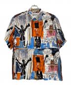 WACKO MARIA×Jean-Michel Basquiatワコマリア×ジャン ミシェル バスキア）の古着「HAWAIIAN SHIRT S/S」｜ホワイト