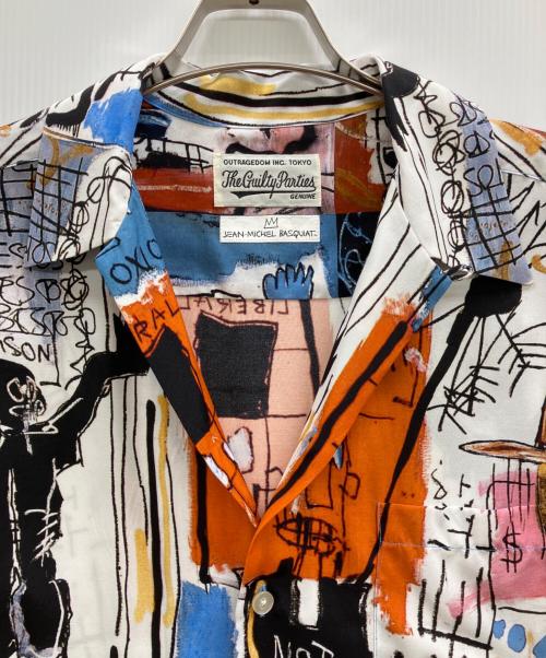 WACKO MARIA（ワコマリア）WACKO MARIA (ワコマリア) JEAN-MICHEL BASQUIAT (ジャン ミシェル バスキア) HAWAIIAN SHIRT S/S ホワイト サイズ:Lの古着・服飾アイテム