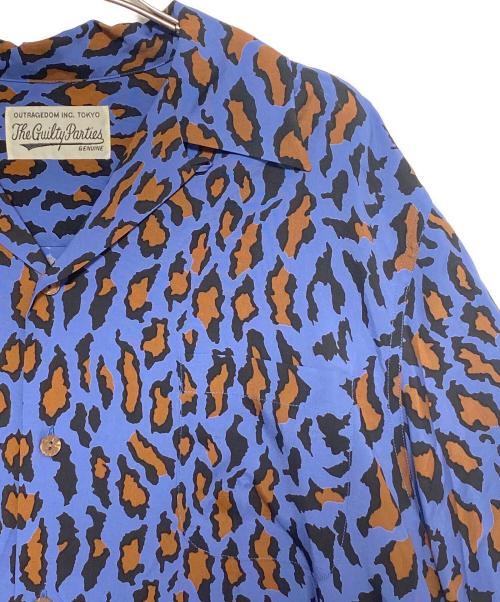 WACKO MARIA（ワコマリア）WACKO MARIA (ワコマリア) LEOPARD HAWAIIAN SHIRT S/S ブルー サイズ:Mの古着・服飾アイテム