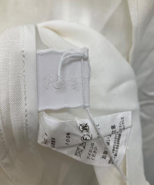 rosy monster（ロージーモンスター）rosy monster (ロージーモンスター) ハンサムリネンジャケット ホワイト サイズ:Freeの古着・服飾アイテム