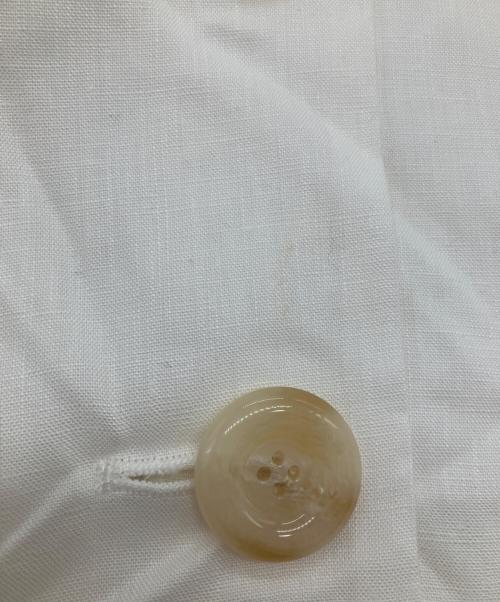 rosy monster（ロージーモンスター）rosy monster (ロージーモンスター) ハンサムリネンジャケット ホワイト サイズ:Freeの古着・服飾アイテム