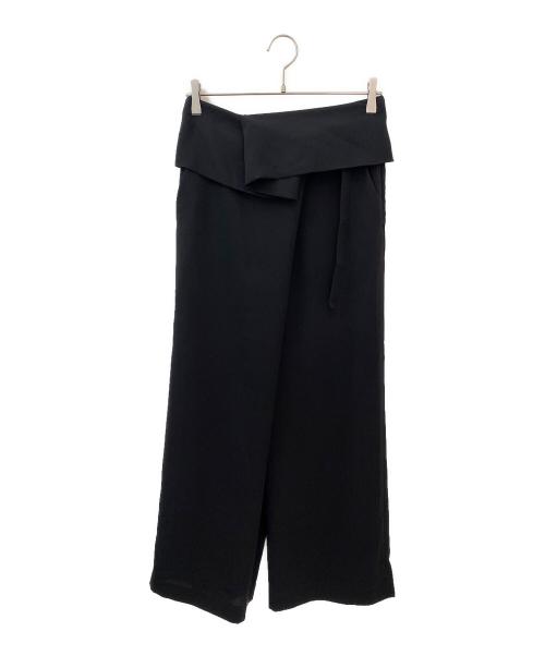 ENFOLD（エンフォルド）ENFOLD (エンフォルド) RELAX WIDE-PANTS ブラック サイズ:36の古着・服飾アイテム