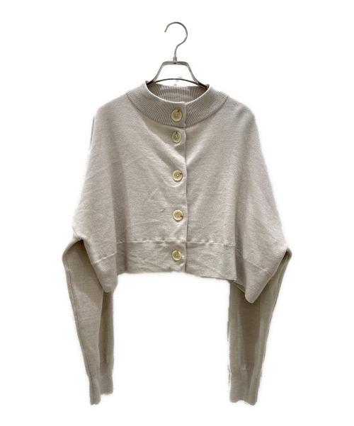 ENFOLD（エンフォルド）ENFOLD (エンフォルド) HIGH-NECK CARDIGAN ベージュ サイズ:38の古着・服飾アイテム