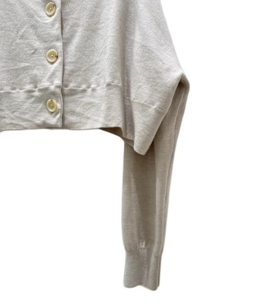 ENFOLD（エンフォルド）ENFOLD (エンフォルド) HIGH-NECK CARDIGAN ベージュ サイズ:38の古着・服飾アイテム