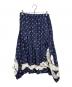 COMME des GARCONS COMME des GARCONS (コムデギャルソン コムデギャルソン) 花柄フリルスカート ネイビー サイズ:M：20000円