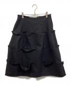 COMME des GARCONSコムデギャルソン）の古着「カットオフスカート」｜ブラック