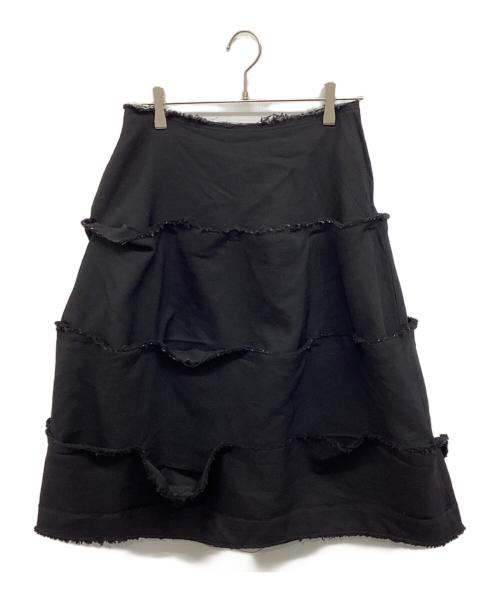 COMME des GARCONS（コムデギャルソン）COMME des GARCONS (コムデギャルソン) カットオフスカート ブラック サイズ:sの古着・服飾アイテム