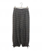 TAO COMME des GARCONSタオ コムデギャルソン）の古着「ウールバルーンチェックパンツ」｜グレー