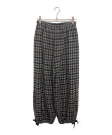 TAO COMME des GARCONS（タオ コムデギャルソン）の古着「ウールバルーンチェックパンツ」｜グレー