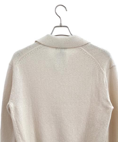 theory（セオリー）theory (セオリー) Wave Boucle Boyfriend Polo Shirt アイボリー サイズ:Pの古着・服飾アイテム