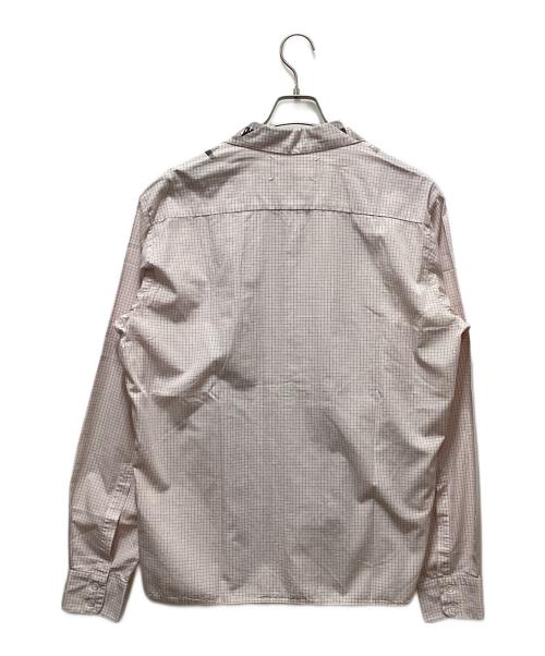 Martin Margiela 10（マルタン・マルジェラ 10）Martin Margiela 10 (マルタン・マルジェラ 10) チェック スタンプペイント シャツ ピンク サイズ:5の古着・服飾アイテム