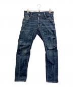 DSQUARED2ディースクエアード）の古着「DARK CLEAN WASH TIDY BIKER JEANS」｜インディゴ
