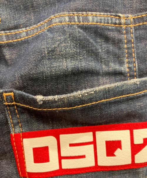 DSQUARED2（ディースクエアード）DSQUARED2 (ディースクエアード) DARK CLEAN WASH TIDY BIKER JEANS インディゴ サイズ:44 未使用品の古着・服飾アイテム