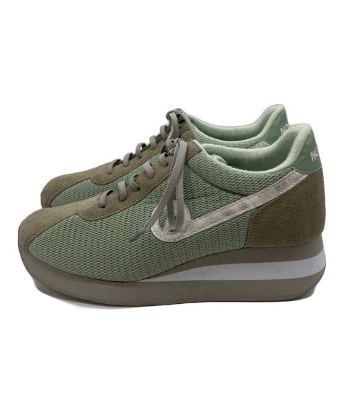 No Name（ノーネーム）NO NAME (ノーネーム) メッシュコンビスニーカー　ローカットスニーカー グリーン サイズ:39の古着・服飾アイテム