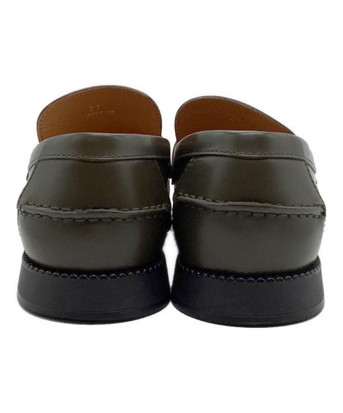 TOD'S（トッズ）TOD'S (トッズ) Tタイムレス レザーローファー オリーブ サイズ:37の古着・服飾アイテム