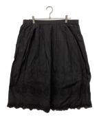 かぐれカグレ）の古着「刺繍ギャザースカート」｜ブラック