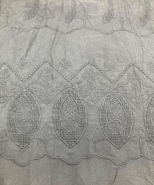 かぐれ（カグレ）かぐれ (カグレ) 刺繍ギャザースカート ブラック サイズ:Freeの古着・服飾アイテム