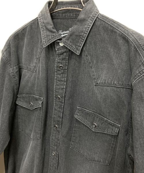 Hug O'War（ハグオーワー）Hug O'War (ハグオーワー) デニムウエスタンシャツ ブラック サイズ:freeの古着・服飾アイテム