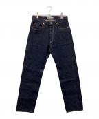 oldman's tailorオールドマンズテーラー）の古着「セルビッチデニムパンツ」｜インディゴ
