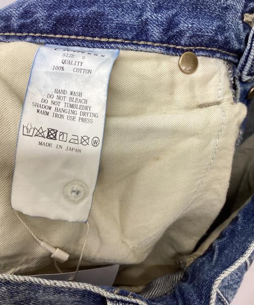 CLOTH&CROSS（クロスアンドクロス）CLOTH&CROSS (クロスアンドクロス) ボーイフレンドクラッシュデニムパンツ ブルー サイズ:Sの古着・服飾アイテム