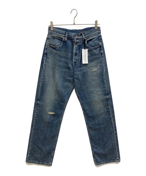 CLOTH&CROSS（クロスアンドクロス）CLOTH&CROSS (クロスアンドクロス) ボーイフレンドクラッシュデニムパンツ ブルー サイズ:Mの古着・服飾アイテム