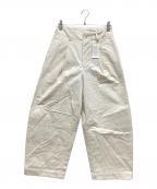 Handwerkerハンドベーカー）の古着「HW Wide Trousers　ハンドベーカーワイドパンツ」｜オフホワイト