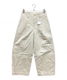 Handwerker（ハンドベーカー）の古着「HW Wide Trousers　ハンドベーカーワイドパンツ」｜オフホワイト