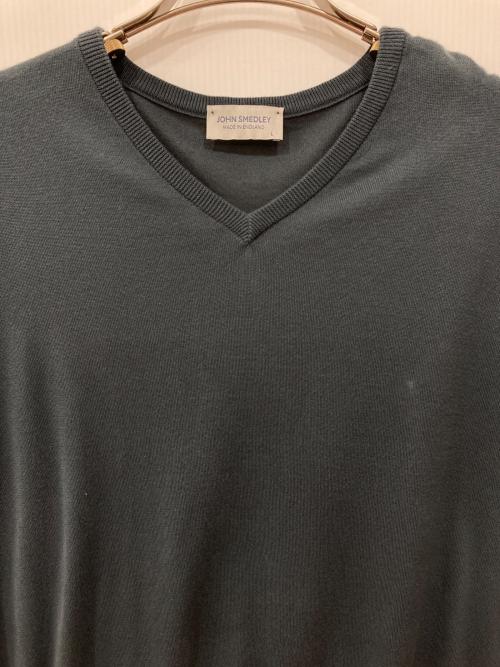 JOHN SMEDLEY（ジョンスメドレー）JOHN SMEDLEY (ジョンスメドレー) Vネックニット ネイビー サイズ:Lの古着・服飾アイテム