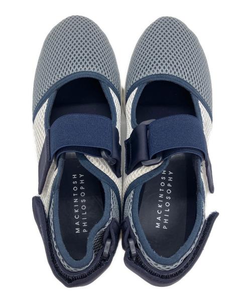 MACKINTOSH PHILOSOPHY（マッキントッシュ フィロソフィー）MACKINTOSH PHILOSOPHY (マッキントッシュ フィロソフィー) ベルクロストラップメッシュスニーカー ネイビー サイズ:22.5㎝の古着・服飾アイテム
