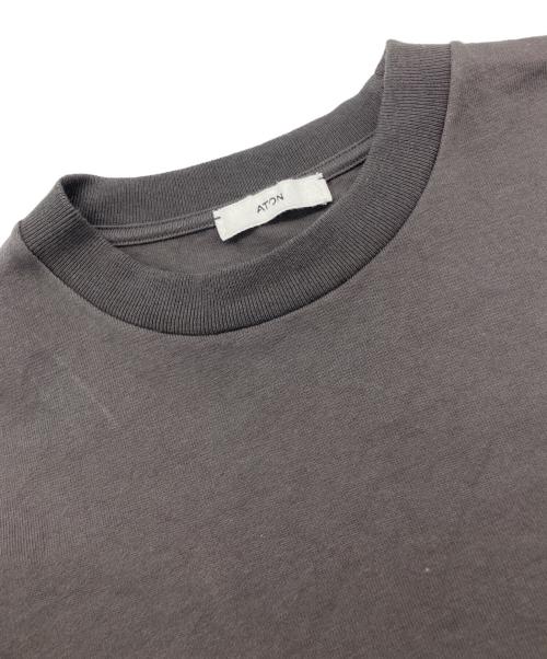 ATON（エイトン）ATON (エイトン) AIR SPINNING OVER SIZE TEE チャコールグレー サイズ:02の古着・服飾アイテム