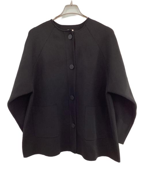 TO UNITED ARROWS（トゥーユナイテッドアローズ）TO UNITED ARROWS (トゥーユナイテッドアローズ) ニットコート ブラック サイズ:記載なしの古着・服飾アイテム