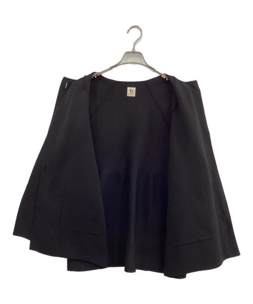 TO UNITED ARROWS（トゥーユナイテッドアローズ）TO UNITED ARROWS (トゥーユナイテッドアローズ) ニットコート ブラック サイズ:記載なしの古着・服飾アイテム