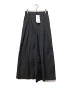 theoryセオリー）の古着「Soft Lawn Tucked Wide Pant」｜ブラック