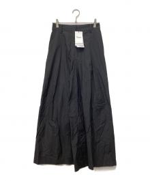 theory（セオリー）の古着「Soft Lawn Tucked Wide Pant」｜ブラック