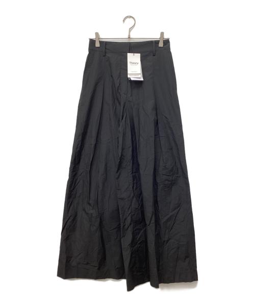 theory（セオリー）theory (セオリー) Soft Lawn Tucked Wide Pant ブラック 未使用品の古着・服飾アイテム