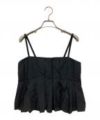 theoryセオリー）の古着「Soft Lawn Pleated Cami」｜ブラック