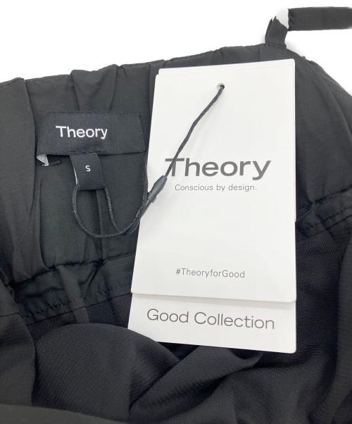 theory（セオリー）theory (セオリー) Soft Lawn Pleated Cami ブラック サイズ:Sの古着・服飾アイテム