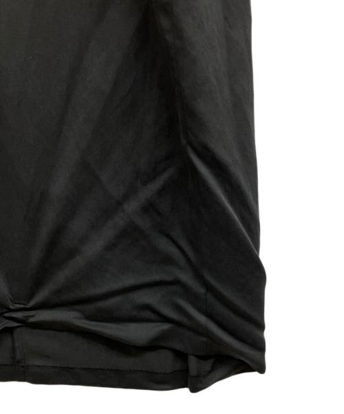 ebure（エブール）EBURE (エブール) リネンサテン ノースリーブワンピース ブラック サイズ:38の古着・服飾アイテム