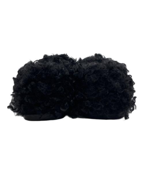 sergio rossi（セルジオロッシ）sergio rossi (セルジオロッシ) テディスリッパ ブラック サイズ:37の古着・服飾アイテム