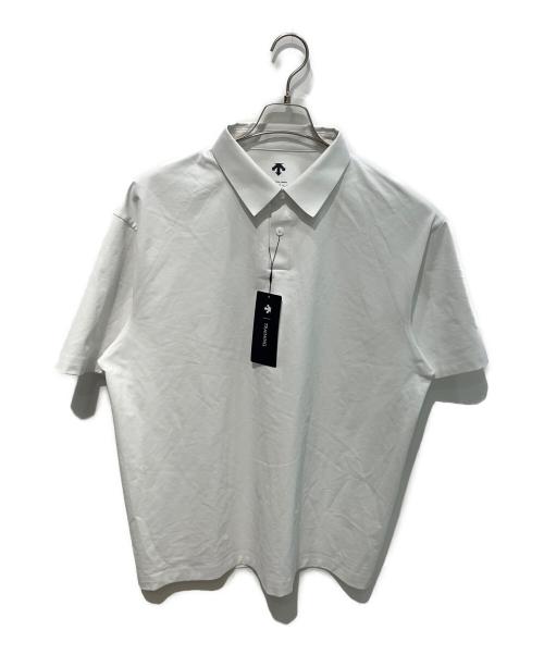 DESCENTE（デサント）DESCENTE (デサント) オリエリタフポロシャツ ホワイト サイズ:２XO 未使用品の古着・服飾アイテム