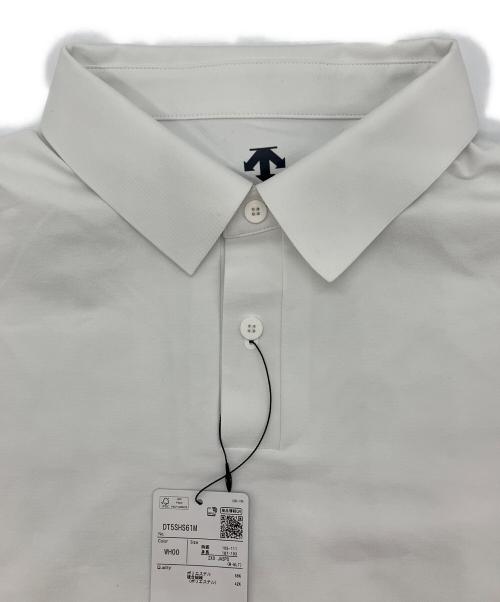 DESCENTE（デサント）DESCENTE (デサント) オリエリタフポロシャツ ホワイト サイズ:２XO 未使用品の古着・服飾アイテム